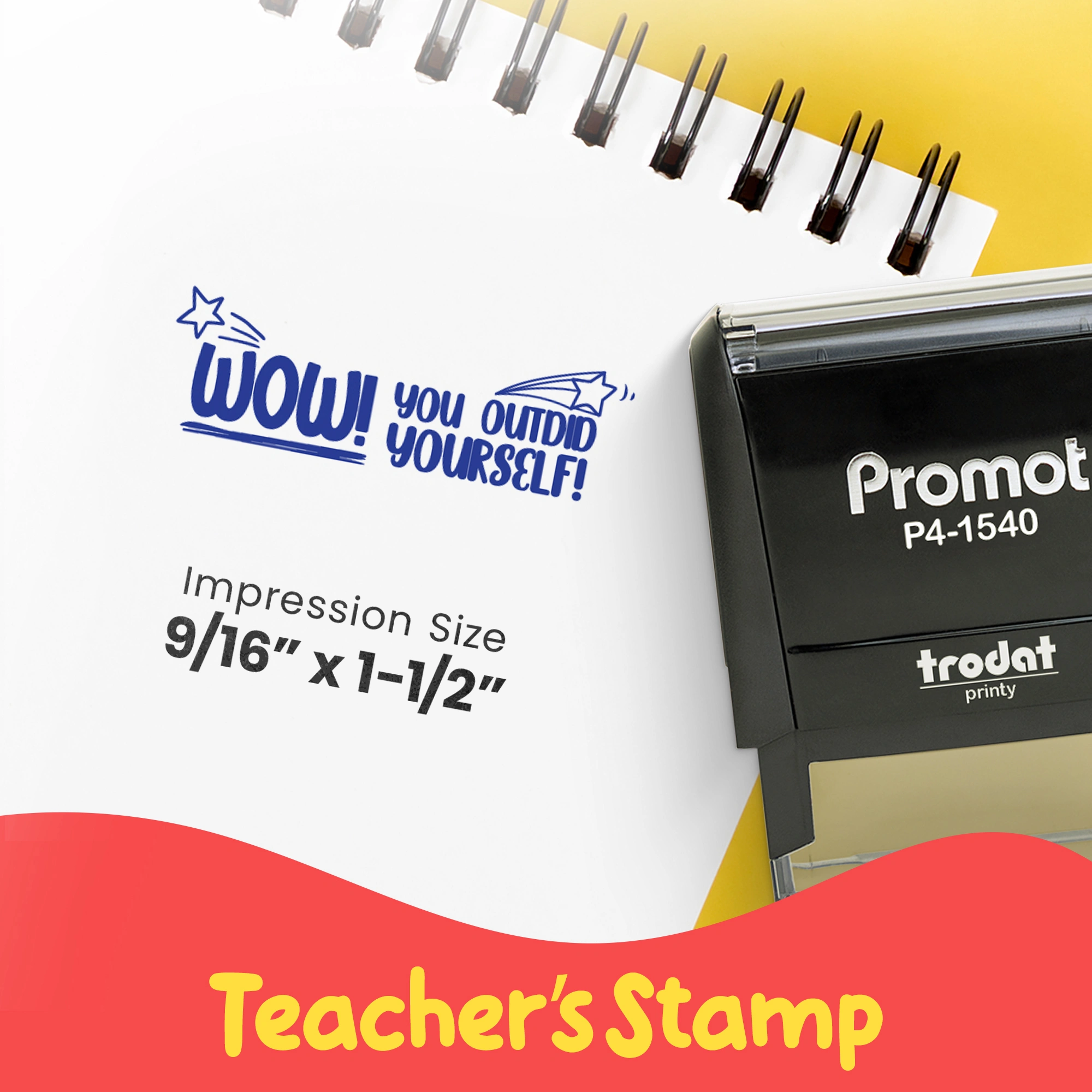 Wow! You Outdid Yourself! - Teacher Stamp